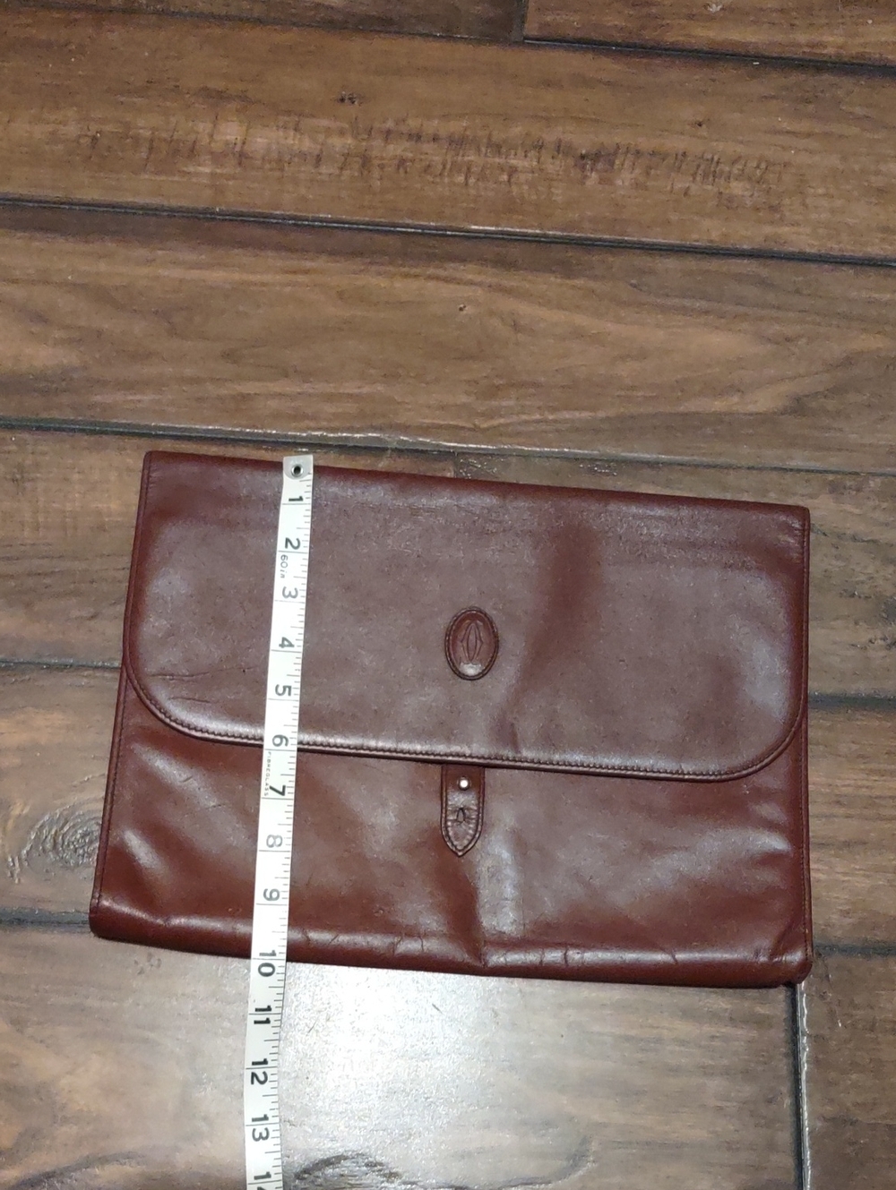 Authentic Cartier Leather Document Folio Clutch. - Picture 14 of 15